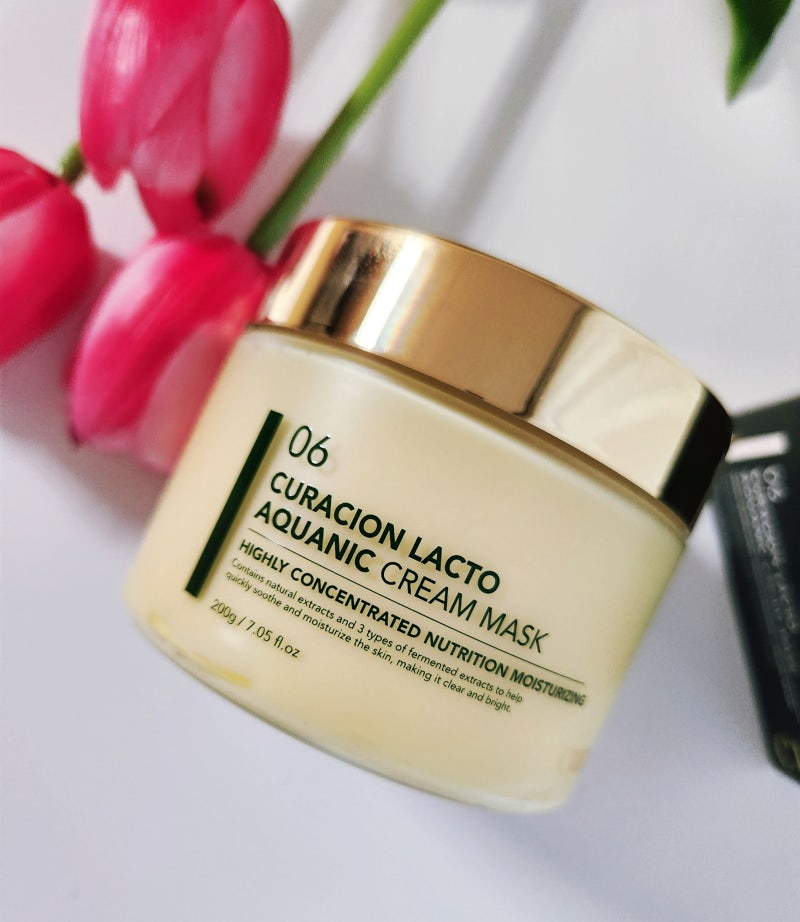 CURACION LACTO AQUANIC 06 Cream Mask 200g ครีมมาส์กเข้มข้นที่ใช้ในคลีนิค 200ml.