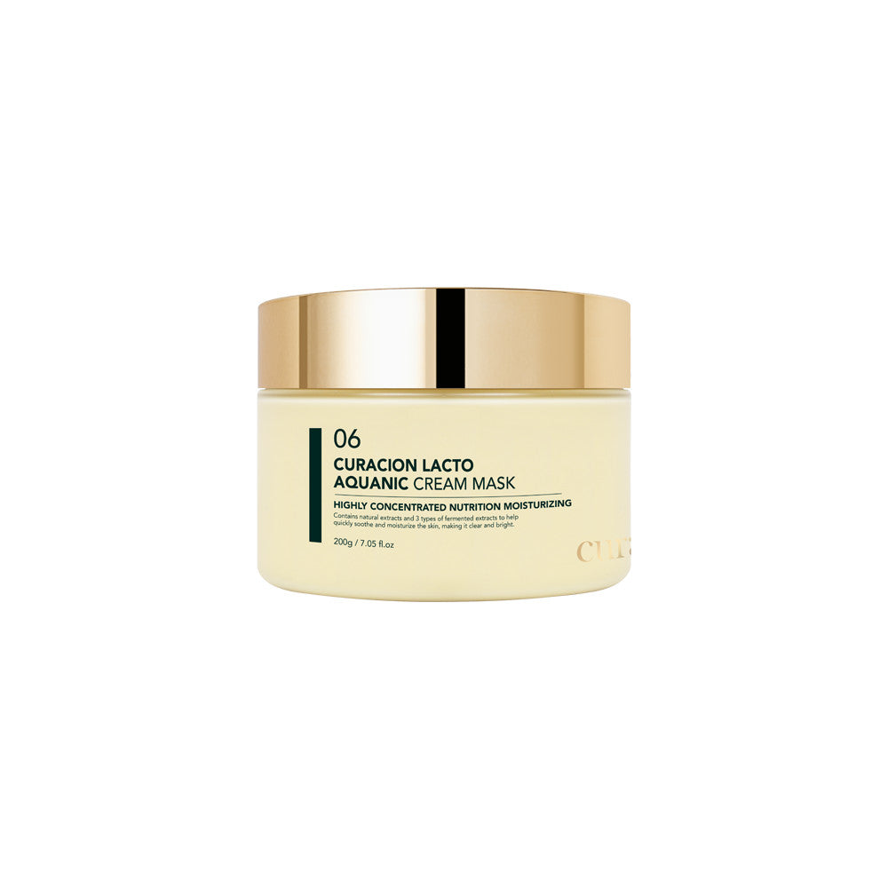 CURACION LACTO AQUANIC 06 Cream Mask 200g ครีมมาส์กเข้มข้นที่ใช้ในคลีนิค 200ml.