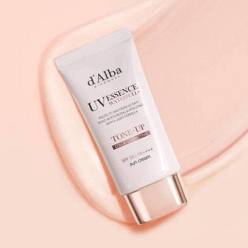 d'Alba Piedmont UV Essence Waterfull+ Tone-Up Pink Correcting Sun Cream SPF 50+ PA++++