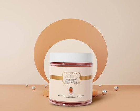 Coreana Orthia Perfect Collagen 24K Rose Gold Essence Toner Pad