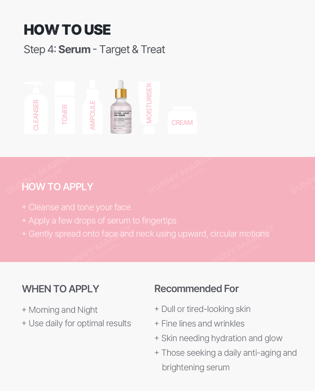 RE:BL] Rebloom Peptide Luxury Pink Serum [50ml]